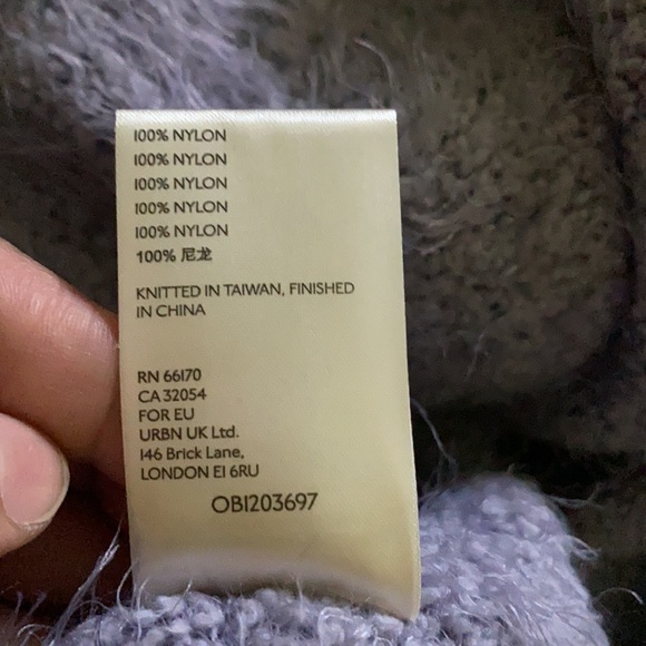 Free People women’s size small Icing Falling Star Pullover Purple Fuzzy Sweater - Picture 16 of 16